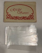 Vintage Current, Inc. Recipe Savers Sleeves for 3x5 Recipe Cards Set of 36
