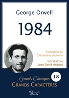 1984 En Grands CaractèRes Police Arial 18 Facile à Lire George Orwell Buch 2024
