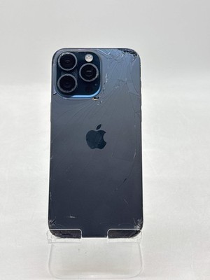 Unlocked Apple iPhone 15 Pro Max A2849 256GB Blue Titanium  - Cracked Read!