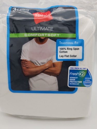 NIB Hanes ComfortSoft Crewneck Undershirt Tagless Men's T-shirt 3XL 3 ...