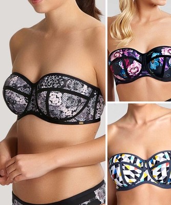 Panache Jolee Bikini Oberteil Bandeau Trägerlos SW1203 Gepolstert Multiway Bügel