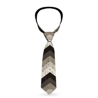 Necktie Standard - Chevron Weathered Black/Grays (Us Import) ACC NEU