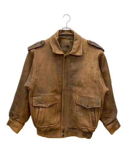 Reno Lamb Leather Flight Jacket Men's Size One Size Brown - product listing photo