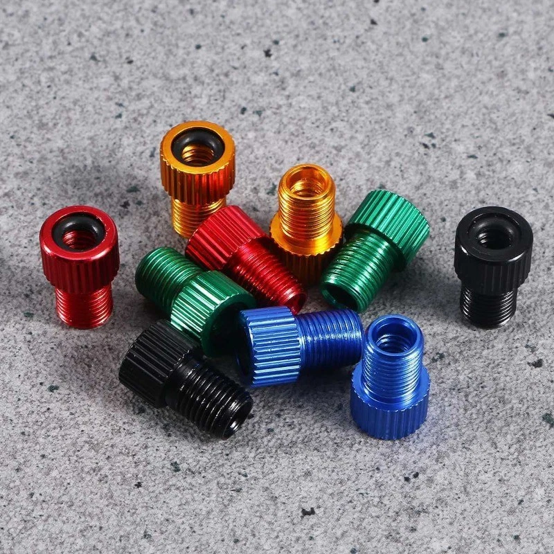10pcs/set Presta to Schrader Valve Stem Adapter Converter Bicycle Bike Tire Tube - Image 3 of 4