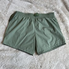 NWT Cadets Boy's Cabana Swim Short green elastic waist compression size 12-14