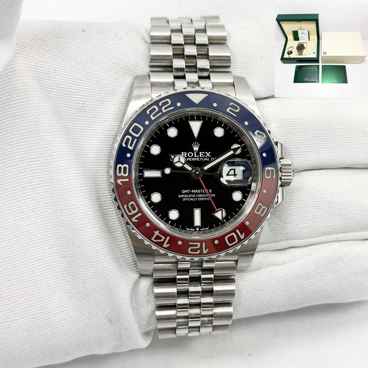 2019 Rolex GMT-Master II Pepsi 126710BLRO Jubilee Black Stainless