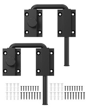 Lockable Sliding Door Lock Latch for Barn, Screen, Black,2PCS  Sliding Door ...