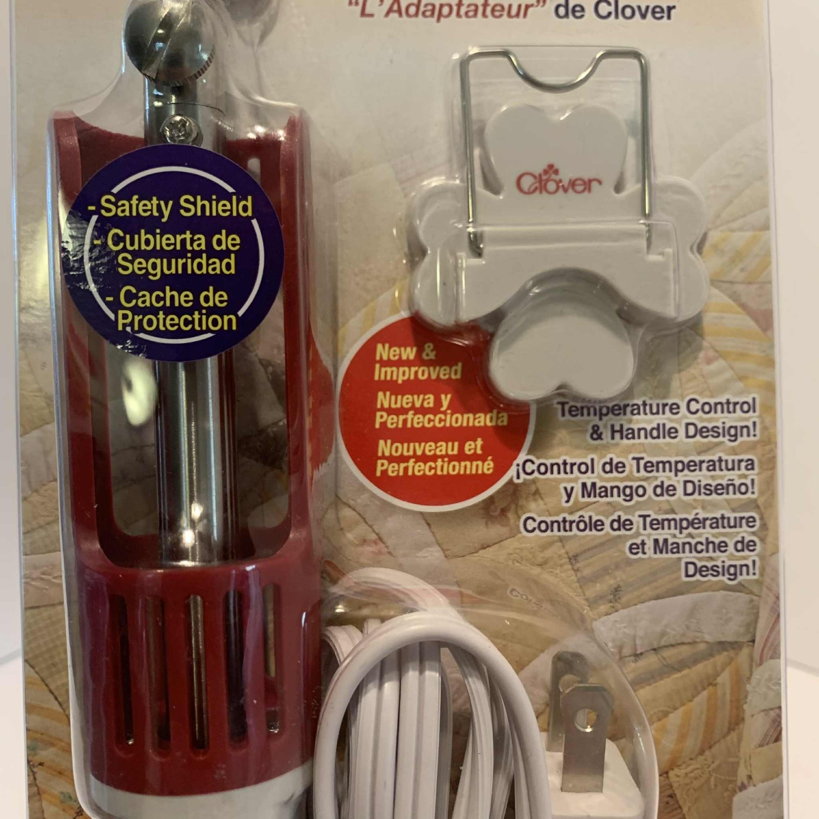 Clover Mini Iron II "The Adapter" for Sewing Quilting & Crafting #9100