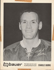 VINTAGE 1960's BAUER SKATE  PROMO PREMIUM CHARLIE BURNS PITTSBURGH PENGUINS RARE — photo 1