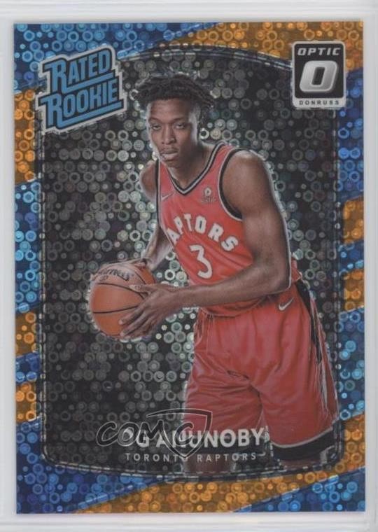2017 Donruss Optic Rated Fast Break Orange Prizm /193 OG Anunoby Rookie RC 0yp5