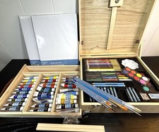 Artist's Loft Deluxe Painting Easel Art SET KIT 106 Pc- Used 