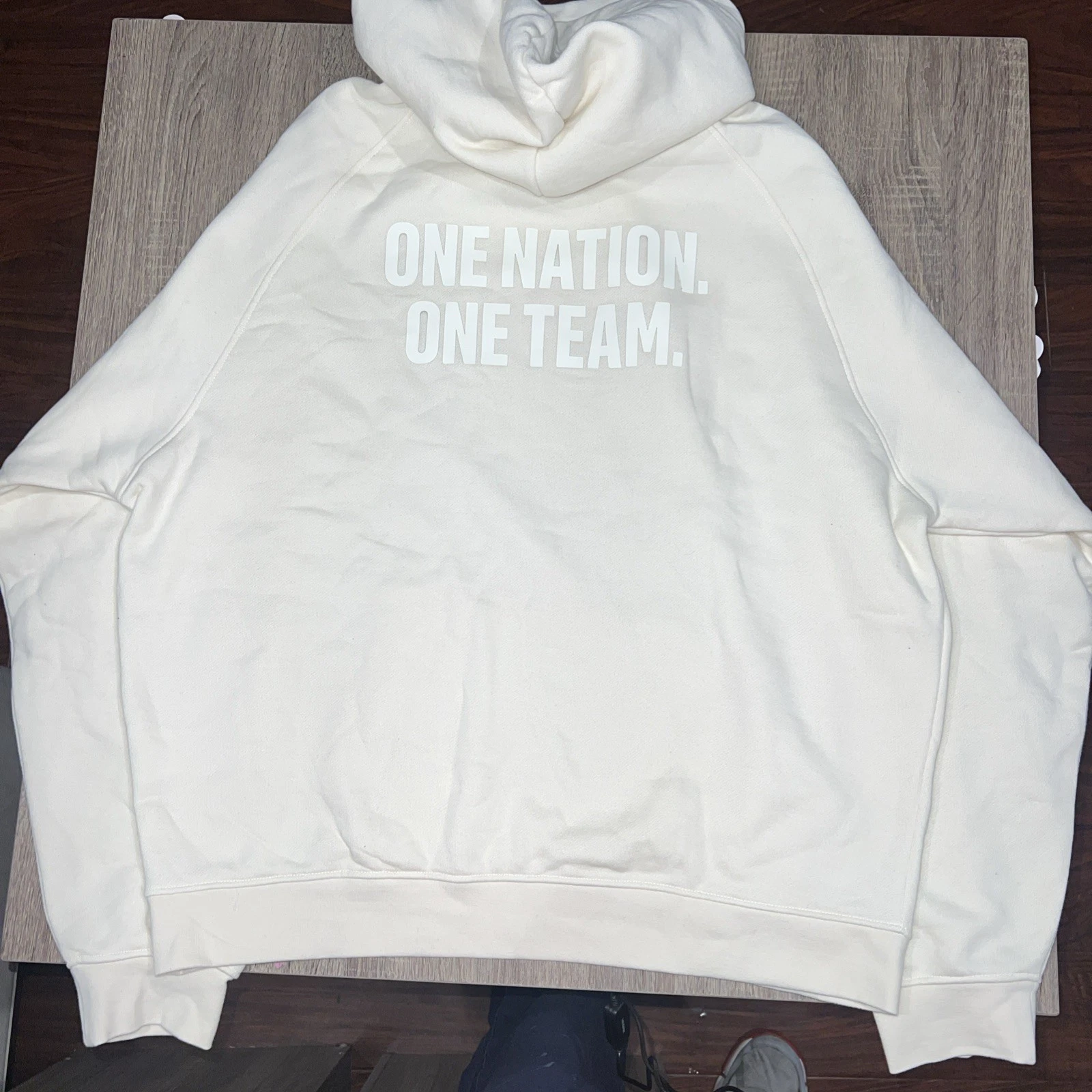 OFF WHITE Felpa con cappuccio Off White squadra nazionale USA L oversize nuova con etichetta