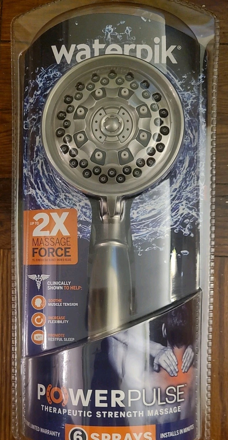 Waterpik PowerPulse 6-Spray Mode Handheld Shower Head