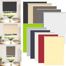 Thermorollo Verdunklungsrollo Klemmfix ohne Bohren Tür Jalousie Seitenzugrollo