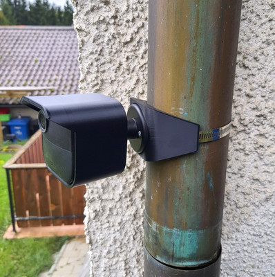 Blink Fallrohr halterung 100mm Witterungsbeständig Wandhalterung Gen 4
