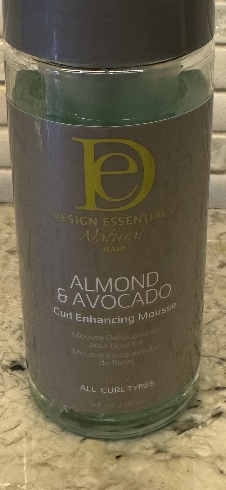 Design Essentials Natural Almond & Avocado Curl Enhancing Mousse, 4 fl oz