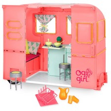 Seeing You Our Generation Pink RV Camper Playset for 18" Dolls