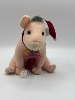 Babe & Friends Universal Studios Babe: Pig In The City, Xmas Hat Scarf 8'' Plush