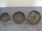 Three Antique Dark Tin Biscuit Cutters One has a Handle Primitive American Find — photo 4