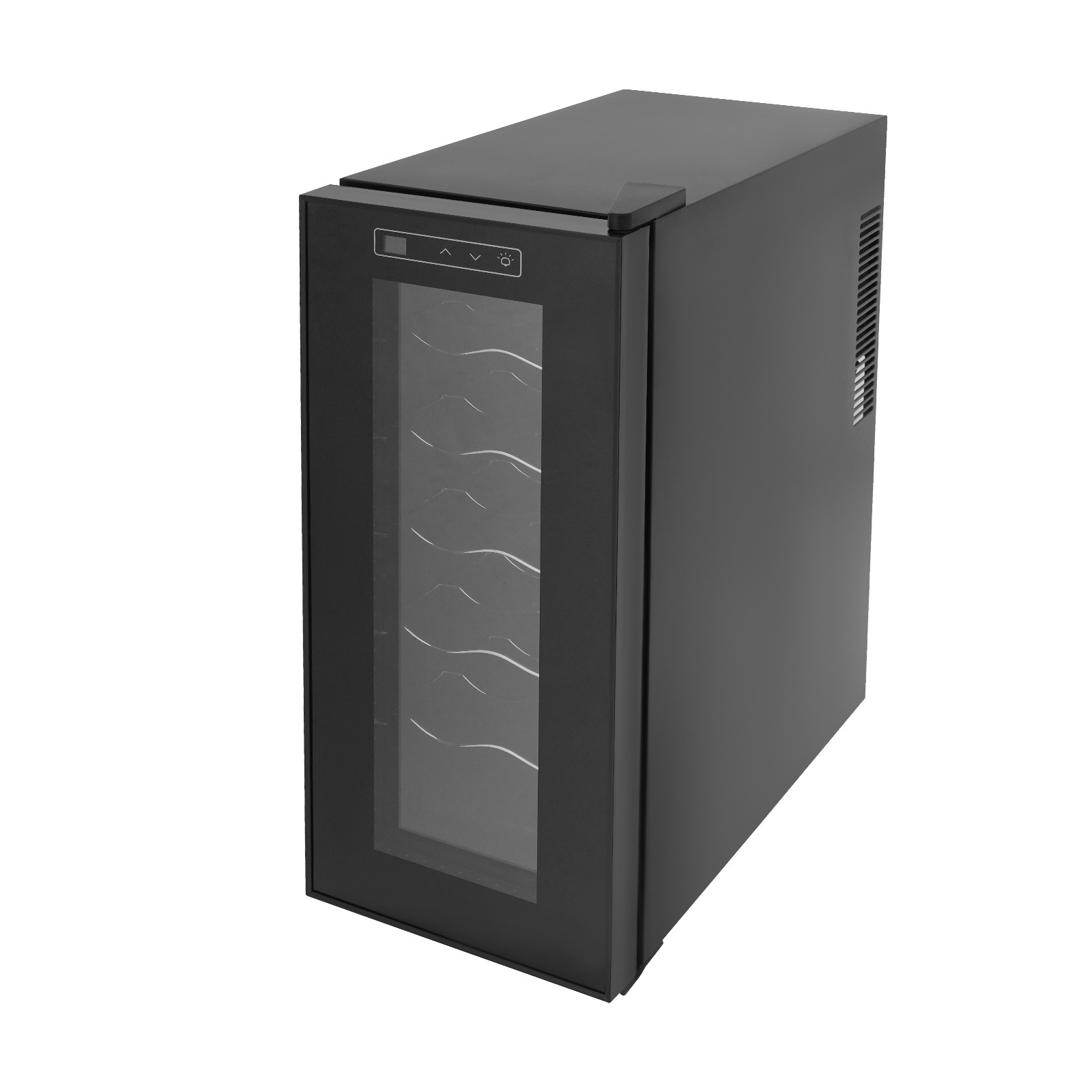 10" Wine Refrigerator Cooler Fridge 12 Bottles Freestanding Fridge For Home Bar