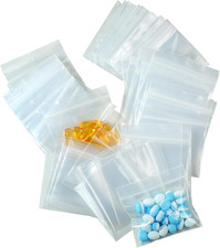 125 Pack Reusable Pill Pouches Ziplock Pill Bags for Travel Medicine Jewelry