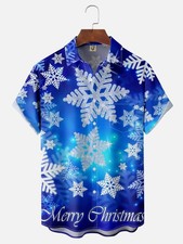 Christmas Chest Pocket Hawaiian Shirt