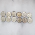 Twelve 12 US Silver Roosevelt Dimes 1960 - 1964  Circulated
