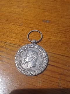Médaille en argent Napoléon 3 expédition du Mexique 1862 1863