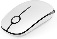 Wireless Mouse, 2.4G Slim Portable Computer Mice with Nano Receiver for Notebook