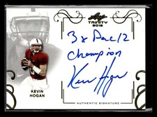 2016 Leaf Trinity Kevin Hogan Pac 12 Champion Inscribed Triple Auto UX8223