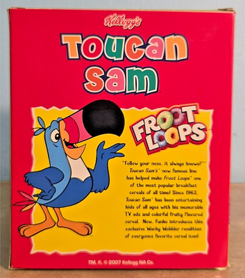 NEW TOUCAN SAM Funko Wacky Wobbler Bobblehead Kellogg's Fruit