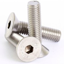 2.5mm M2.5 A2 STAINLESS COUNTERSUNK CSK SOCKET SCREW ALLEN KEY BOLTS DIN 7991