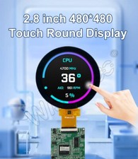 2.8 Inch Circle Touch Screen Display 480x480 Smart Home Digital Signage Project