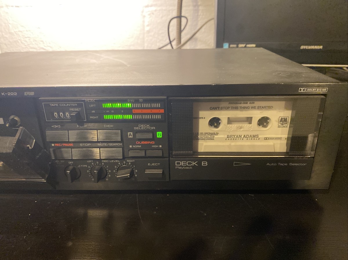 Yamaha K-222 Natural Sound Stereo Double Dual Cassette Tape Deck
