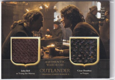 Outlander Season 3 Dual Wardrobe Card DM4 Ian Murray & Cesar Domboy 26/49