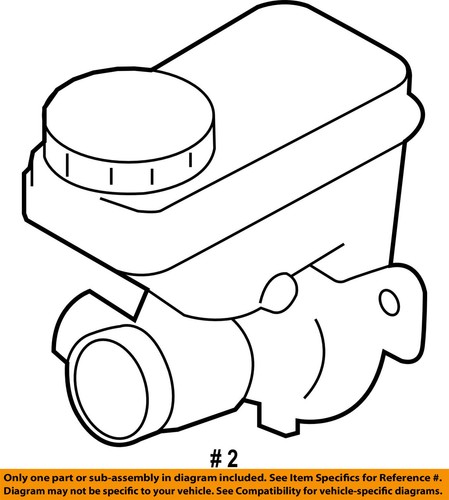 SUBARU OEM 2014-2015 Forester-Brake Master Cylinder 26449FJ000 - Bild 2 von 3