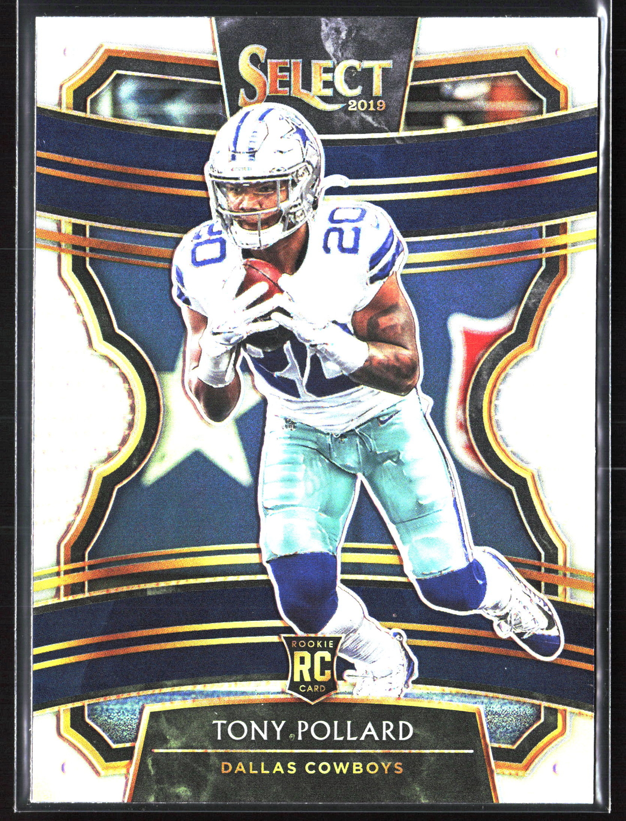 2019 Panini Select #99 Tony Pollard Silver Prizm