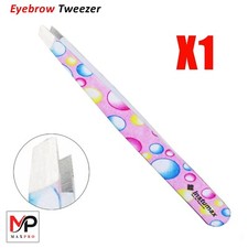 Eyebrow Tweezer Slanted Flat Tip Stainless Steel Facial Hair Remover Clip Makeup