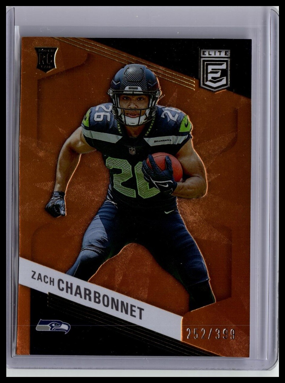 2023 Donruss Elite #199 Zach Charbonnet Orange RC,252/399 - 455