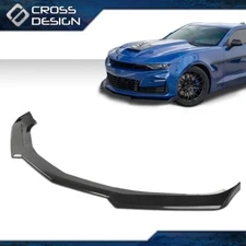 Fit For 16-22 Chevy Camaro 1LE Style Carbon Fiber Front Bumper Lip Splitter ABS