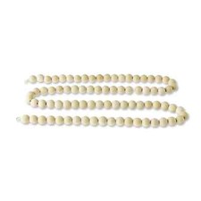 Rustic Wood Bead Garland, 6 ft, by Holiday Time - Natural