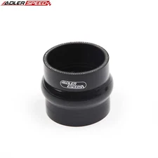 4PLY 3.5" inch ID Hump Straight Black Silicone Hose Intercooler Coupler Pipe USA
