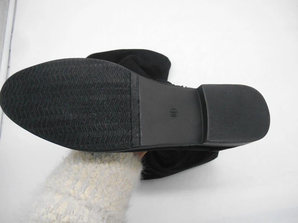 Wanted Flatland Black Vegan Suede Over the Knee Cuff Boot Sz 8.5 M - Image 4 of 4