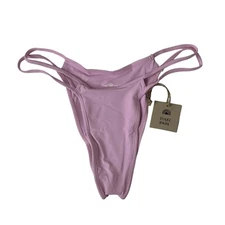 Toast Swim Signature Open Side Bikini Bottom Size S, M Pink Lavender NEW