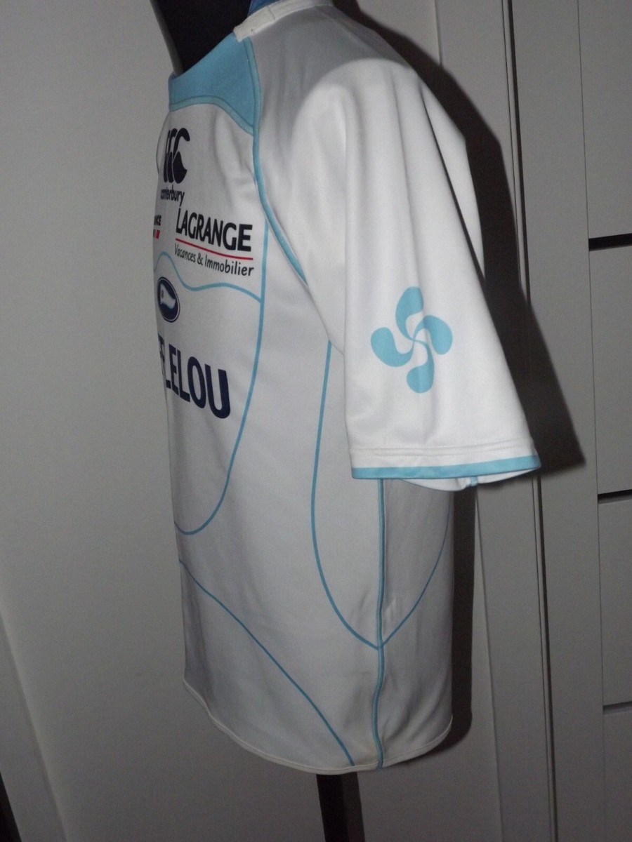 Maillot Rugby Canterbury Aviron Bayonnais Vintage - Taille M, Bleu Et Blanc