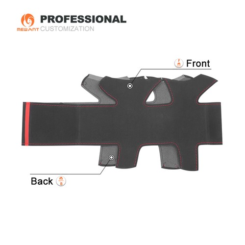 Hágalo usted mismo funda de volante de gamuza para Skoda Octavia Citigo Roomster Fabia Superb Yeti - Imagen 8 de 10