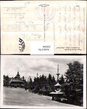 230306,Pustevne na Radhosti Pustevny Radegast Zvonicka a chata Mamenka Ansicht