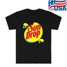 Sun Drop Lemon Drink Men's Black Size S to 5XL