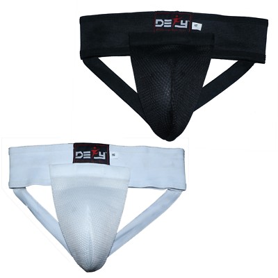 DEFY Men MMA Groin Guards Boxing Protector Martial Art Kick Boxing Muay Thai 