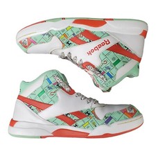 Reebok Monopoly Sneakers Reverse Jam High Top Sneakers - Men Sz 5.5 / Women Sz 7
